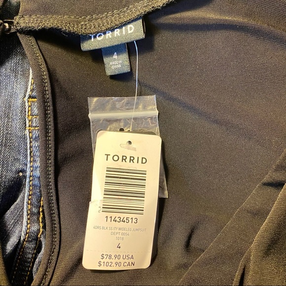 ✨torrid black wide leg studio knit jumpsuit✨ - Picture 7 of 10